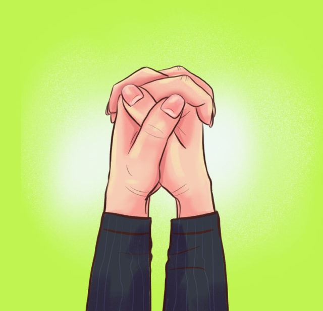 Тест: Те, як ви схрещуєте пальці, може багато про вас розповісти!